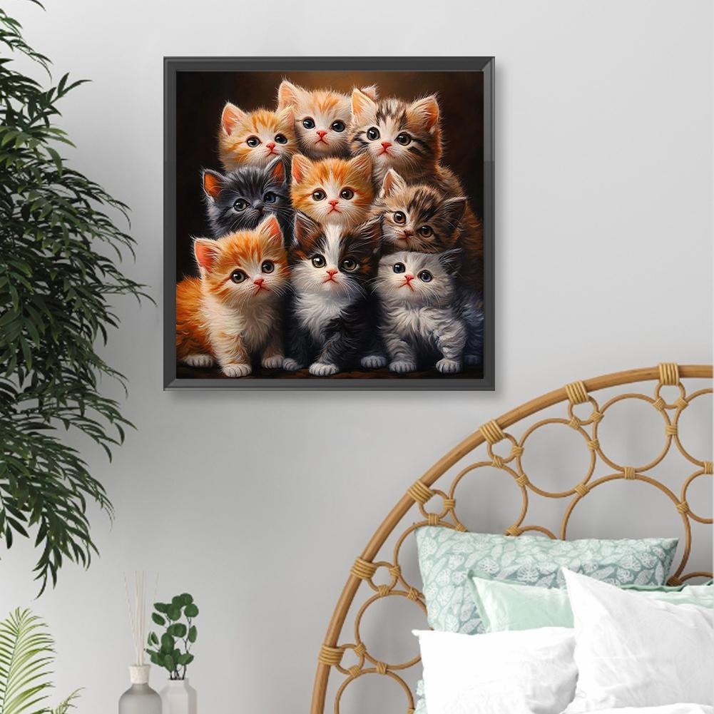 Animal Full DIY 5D Round Drill Diamond Dots Paintings Picture Arts Craft for Adults/Beginners Gift Idea Home Wall Decor 40x40cm