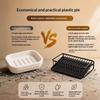 No Drill Shower Soap Rack Drainer Waterproof Wall Mounted Kitchen Sink Organizer for Dishwashing Detergent Rag