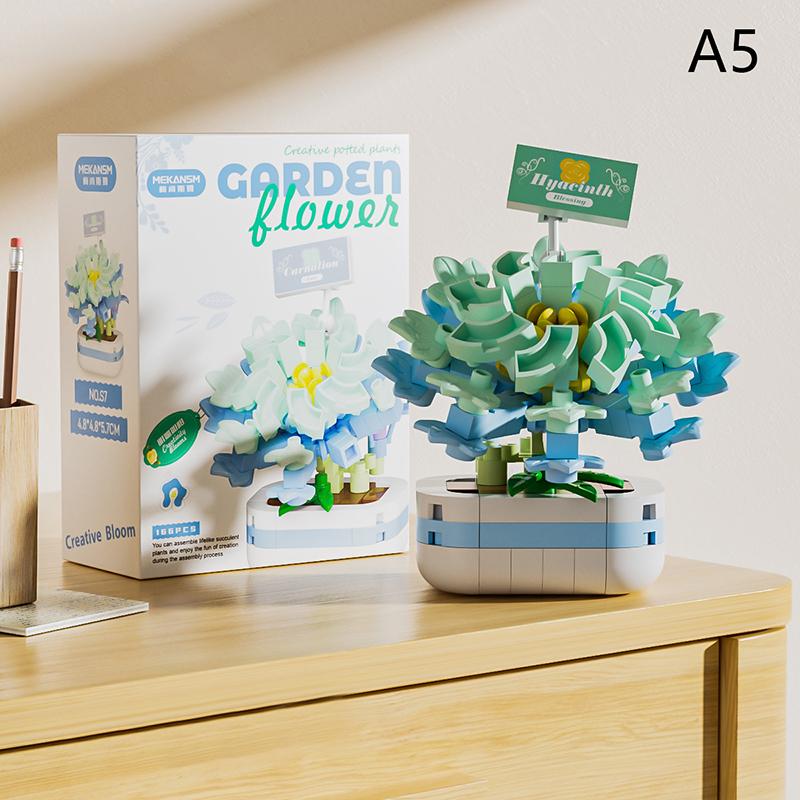 

Набор для сборки букета цветов Животные Цветы Мини-кирпичики Блоки Подарки для детей Девочек 7-10 лет Взрослых Развивающие игрушки