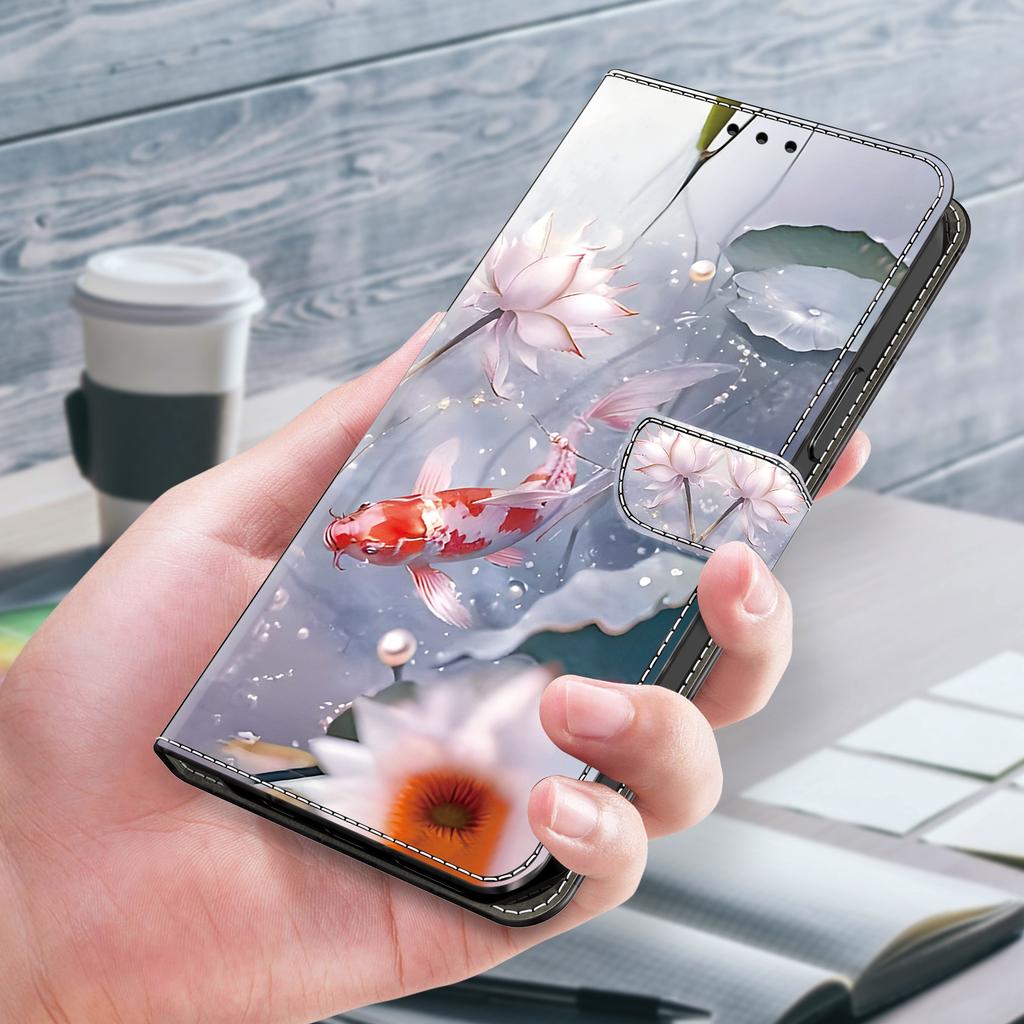 For Samsung Galaxy A15 4G/5G Wallet Case PU Leather Pattern Printed Phone Cover