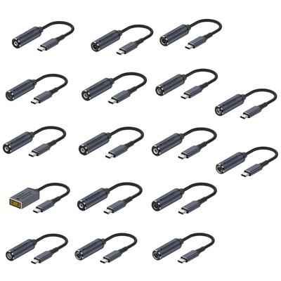 Typ-C zu DC 5,5 x 2,1mm Power Kabel USB C zu 5,5 x 2,5mm 2,5 x 0,7mm 3,0 x 1,1mm 3,5 x 1,35mm 4,0 x 1,35mm 4,0 x 1,7mm 4,8 x 1,7mm 100W