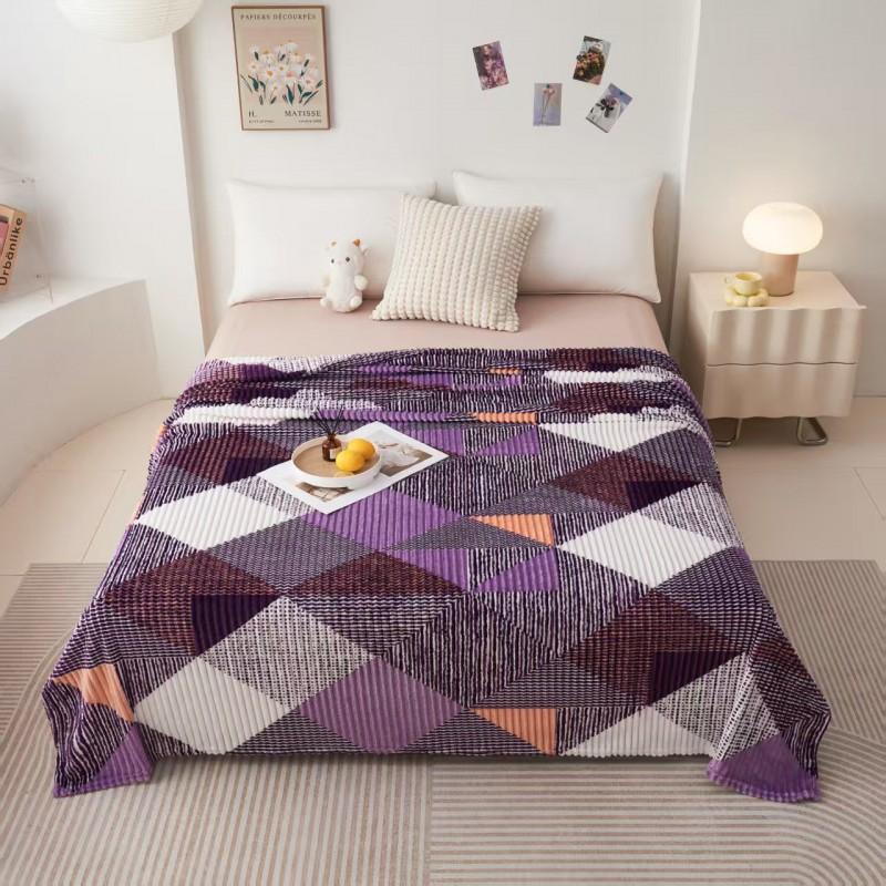 Flannel Blanket Soft Warm Throw Nap Air Conditioner Multi-use Gift