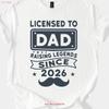 To Dad Funny Father S Day T Shirt Raising Legends Since Design For Vintage Graphic Stretched Unisex Streetwear