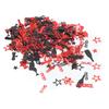 Graduation Confetti Black Red High Gloss Shiny 100g Graduation Party Confetti Party Decorations Supplies