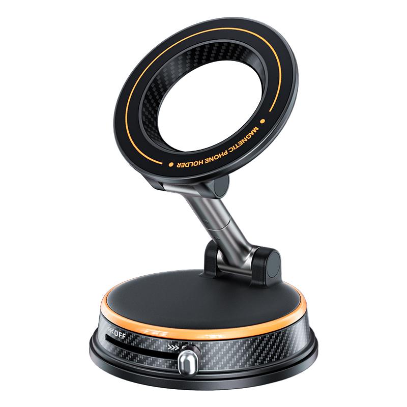 Strong Magnets Extend Car Mobile Stand 360 Rotating Car Mobile Phone Holder Magnetic Vacuum Suction Car Phone Holder Magnetic оранжевый
