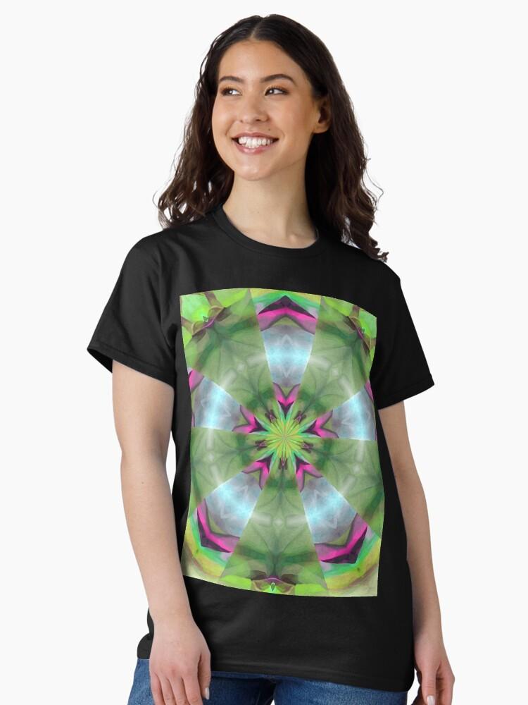 Pentangle Pastel Shades Multicolored Kaleidoscope Pentangle Pattern 4 Classic T-Shirt