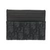 Used 10656 Oblique Jacquard Card Holder 2ESCH135YSE_H03E 7946 Current Calfskin Pass Case Logo Cotton Black Men's from