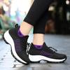Fashion Women Walking Trainers Fashion Fly Weaving Sock Sneakers 2024 Breathe Comfort Nursing Shoes Casual Platform Loafers Non-Slip
