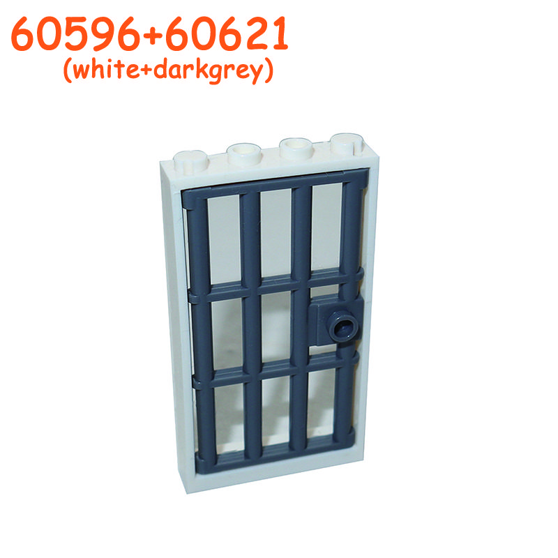 Non-Toxic Railing Stair Barrier Ladder Guard Bar Castle Garden Farm Military Building Block Moc Part Fence City Accessories Assemble Brick