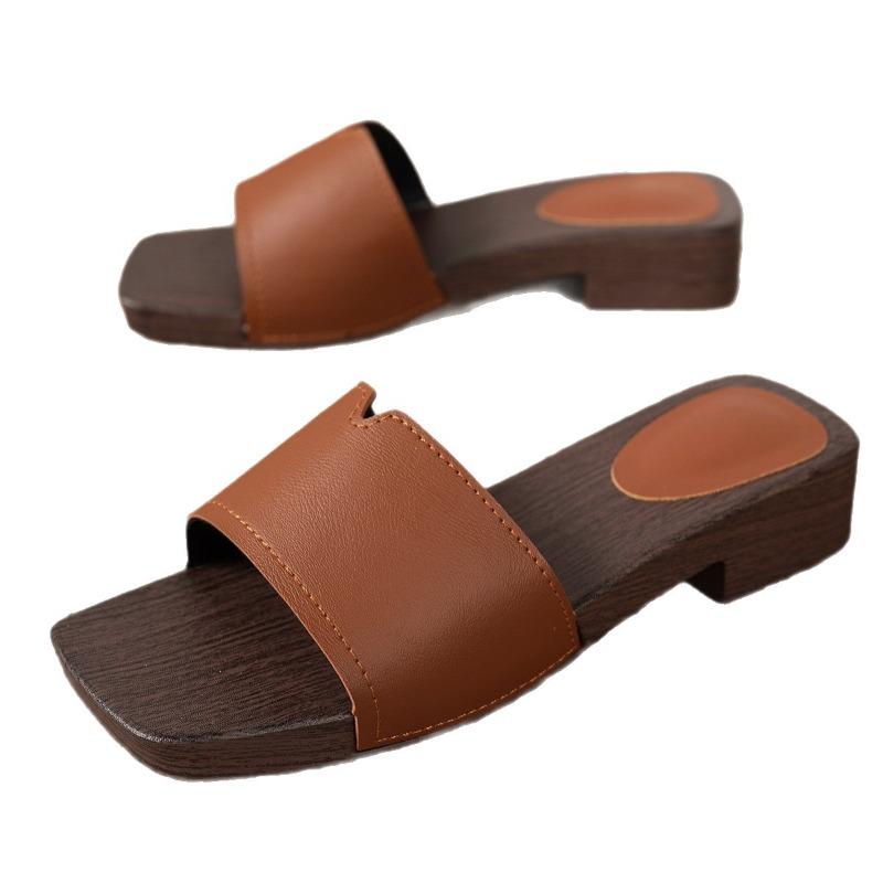 Neue Sommer-Damen-Sandalen mit eckiger und offener Zehenpartie, ein Riemen, Mode, Elegant, für den Weg zur Arbeit, High Heel, für den Außenbereich