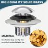1pc Brass Bathtub Drain Stopper with Hair Catcher, 2-in-1 Pop-up Tub Stopper, Anti-Clogging Filter Basket, Fits 1.45-1.8" Drain Shoe
