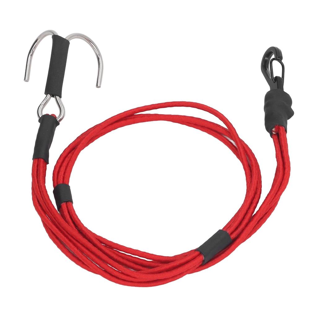 Akozon RC Crawler Kinetic Winch Strap Elastic Rescue Tow Trailer Rope Strap with Hook