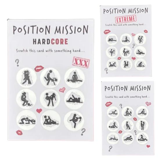 1Pc/3Pcs Scratch Card Naughty Sex Position Scratching Card Anniversary Holiday Romantic Date Night Game for Couples