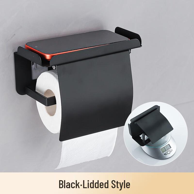 MDNG Freestanding Toilet Paper Holder with Cover