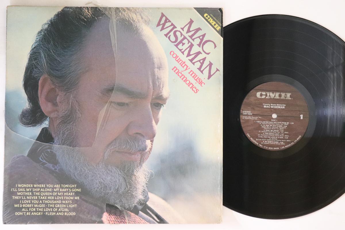 

LP Record MAC WISEMAN - Country Music Memories CMH6202 CMH 1976 US Country Used