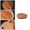 Retro Wood Pedestal Stand Portable Tea Coffee Plate Easy To Use Serving Platter  Table Decoration