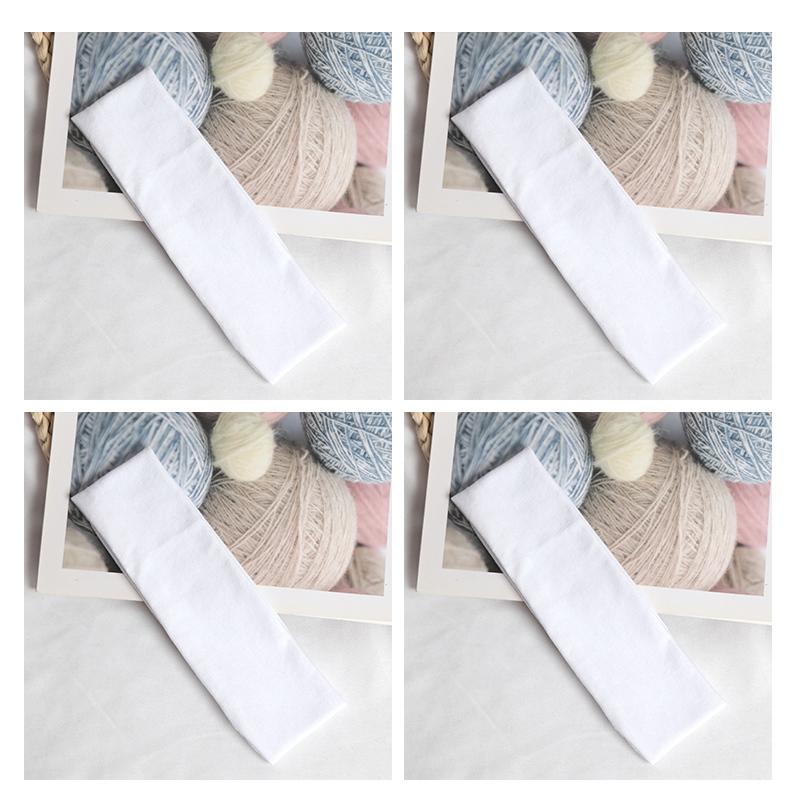 4Pcs Cotton Simple Elastic Hairbands Fashion Women Solid Color Wash Face Make-up Hair Band Vintage Sports Running Yoga Headbands