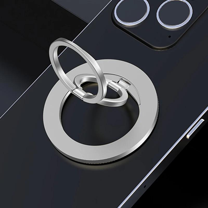 For MagSafe Phone Magnetic Finger Ring Holder for Iphone 15 16 Pro Max Mini Magnet Phone Stand Grip Mount Smartphone Accessories