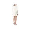 Self-Portrait Solid Color Pocket V-Neck Short Sleeve Dress Women dresses White RS25087SW-WHITE
