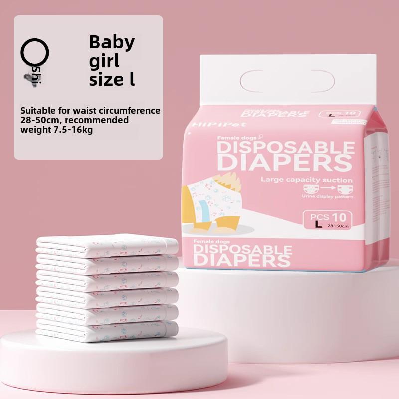 Cross-border Diapers Dog Physiological Pants Female Dog Aunt Towel Male Dog Diaper Pet Disposable Diapers