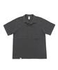 A NOTHING N-Bt Pocket 1/2 Collar-Tee (Charcoal)