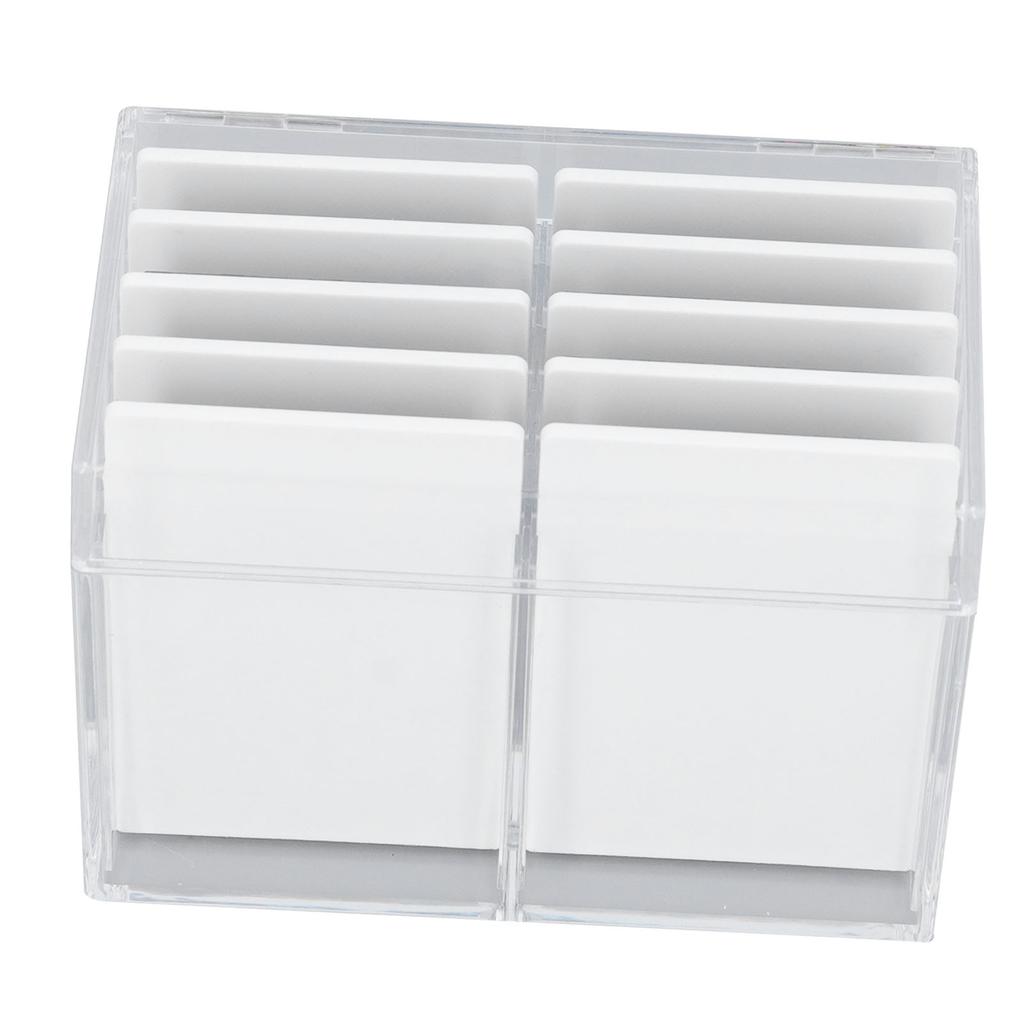 10 Layers Acrylic Eyelash Storage Box with Magnetic Bottom Extension Grafting Tool False Eyelashes Glue Pallet Holder