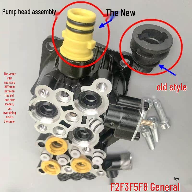 Jiepusi F2F8 Pressure Washer Pump Head Cover Repair Kit with Water & Oil Seals
