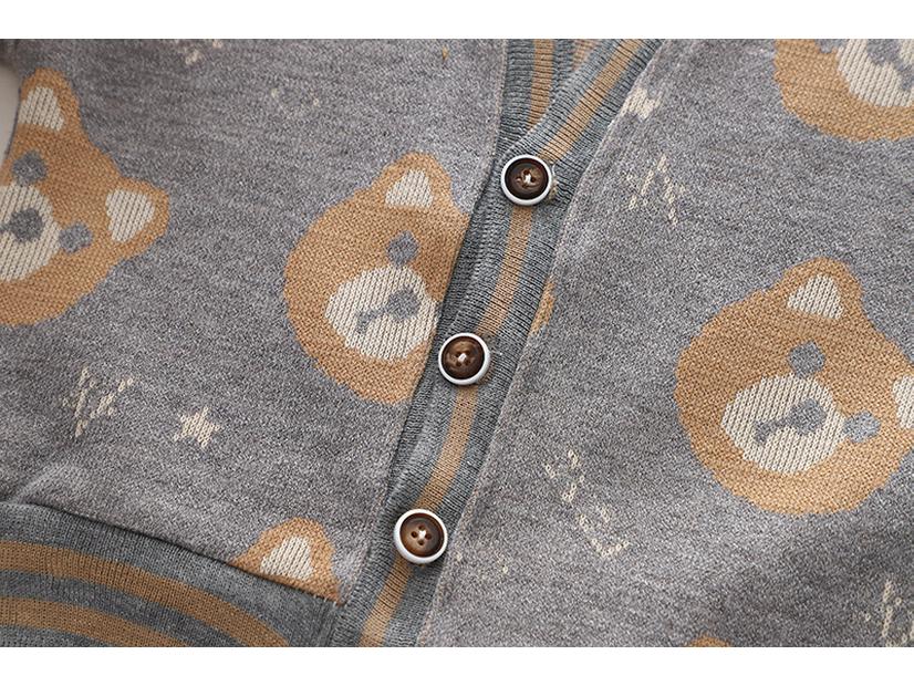 Boys' 2023 Korean-Style Spring/Autumn Casual Three-Piece Sweater Suit – Trendy and Cool.