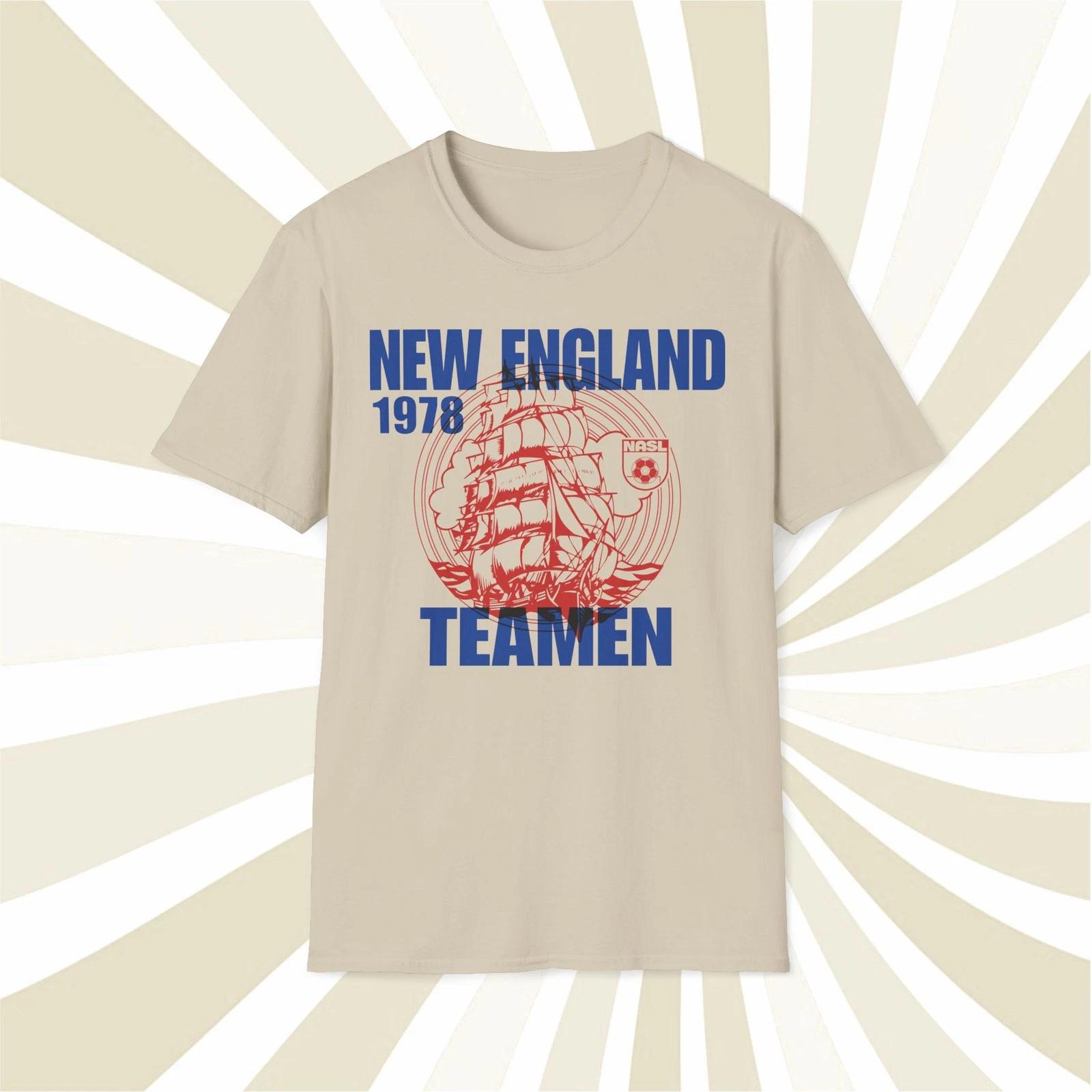 Men s and Women s T-shirts New England Teamen 1978 NASL Vintage Offset Printed Soccer T-Shirt XXXL