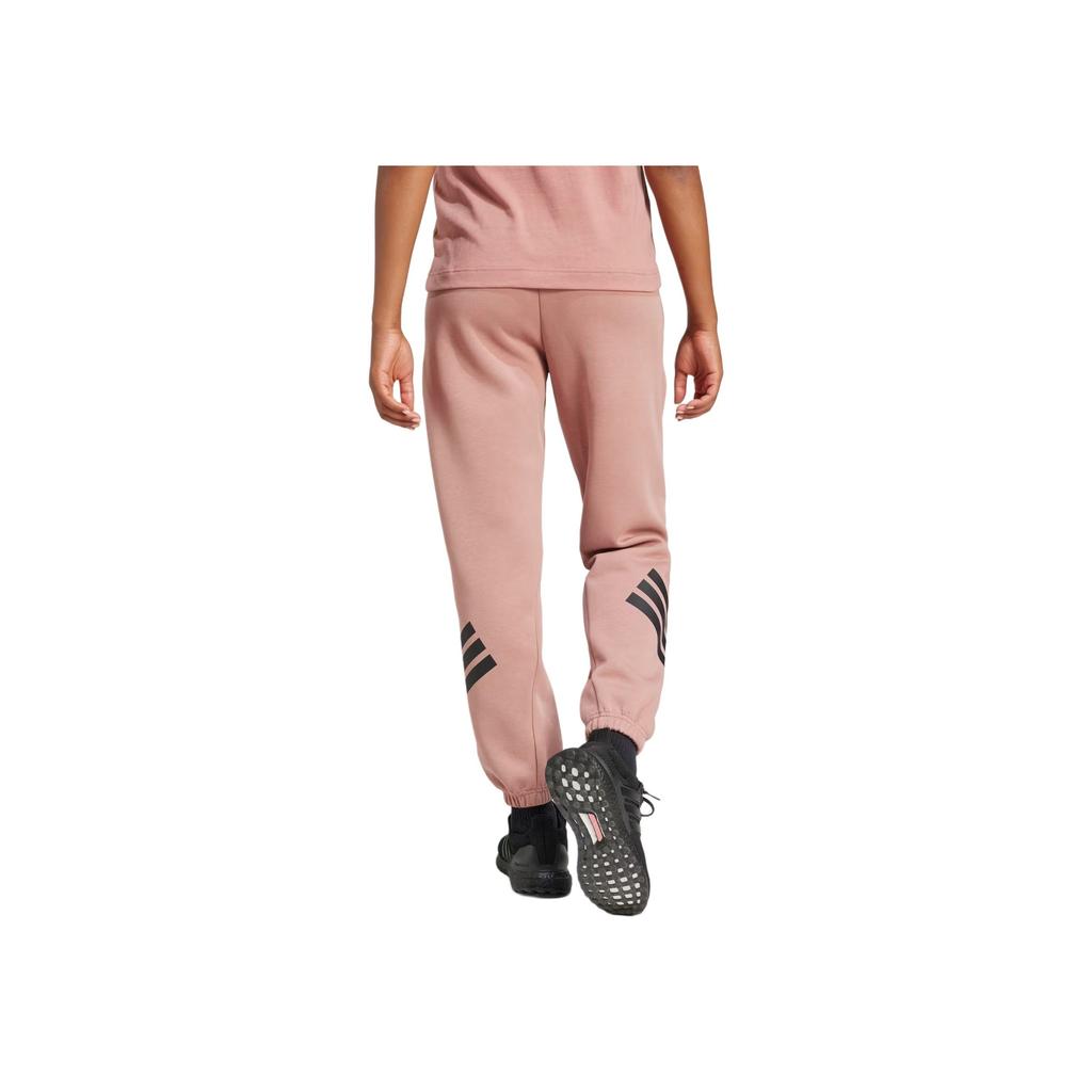 Adidas Future Icons 3-Stripes Fashion Minimalist Versatile Tapered Stripe Knitted Sports Pants Women Pants Clay JE0160