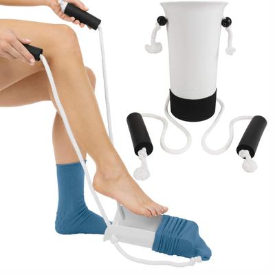 PVC Sock Aid Stocking Doner with Adjustable Cable Elderly Pregnant Assist Tool