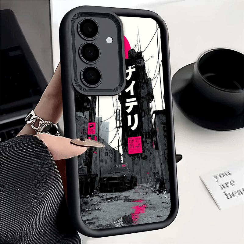 Phone Case for Samsung Galaxy S26 S25 Ultra S24 FE Cyberpunk Aesthetics Shell S23 Plus S22 + S21 S20 5G Soft Silicone Funda