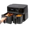 Friteuse à air chaud air fryer 9l double compartiement 2700w proficook pc-fr1295h-noir