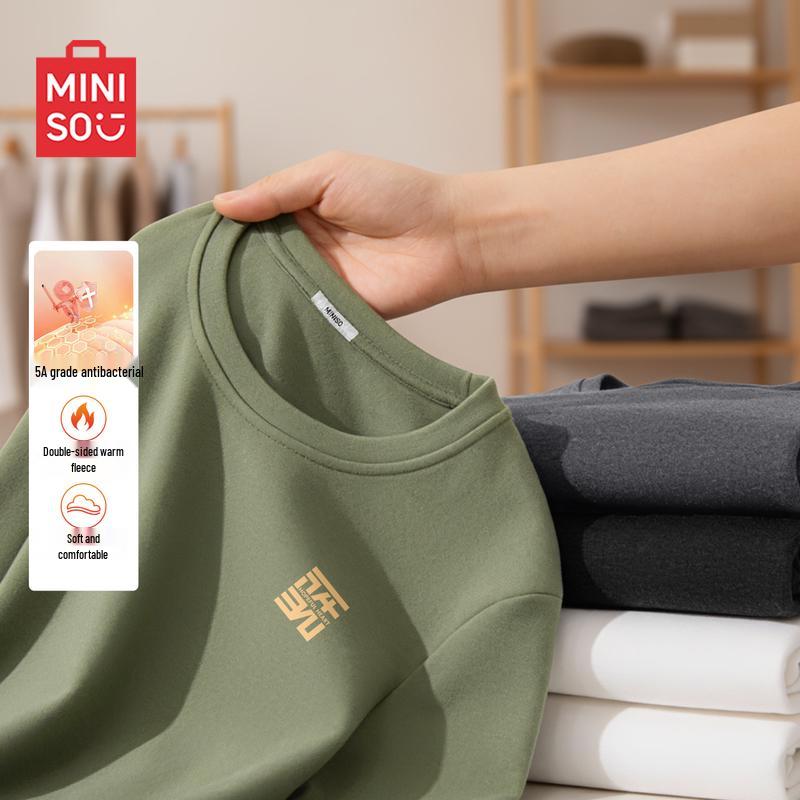 MINISO Men s Thermal Long-Sleeve Base Layer T-Shirt 2XL