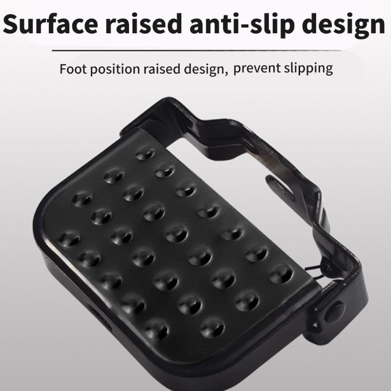 1 Pair of Bike Rear Pedals Folding Bike Pegs Footrest Steel Foot Peg For Kids Bike Bicycles Foot Plates Pedals Bike Pegs
