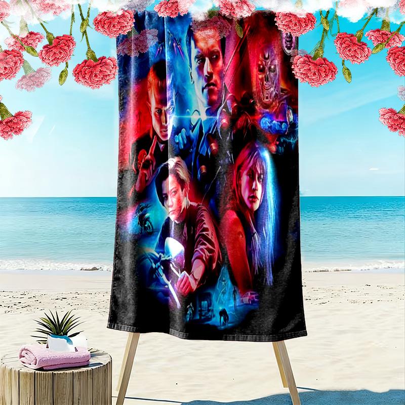 Action Heroes Unite beach towel Outdoor camping Portable for travel Absorbent bath towel quick-drying swim towel Outdoor pool towel