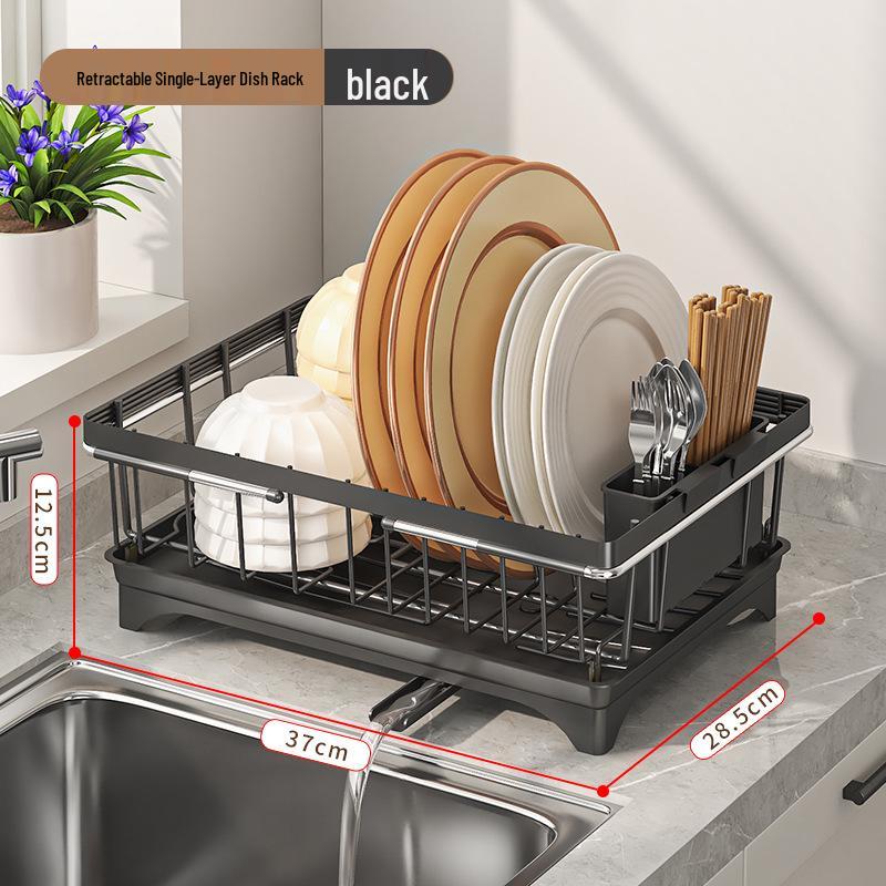 Multifunctional Kitchen Countertop Dish Rack & Drainer