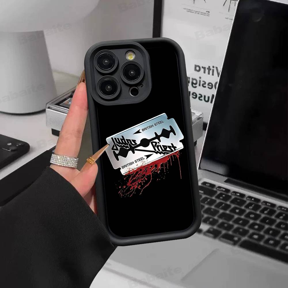 Band J-Judas P-Priest Handyhülle Für IPhone 17 16 15 14 13 12 11 Air Plus Pro Max Weiche Rückabdeckung