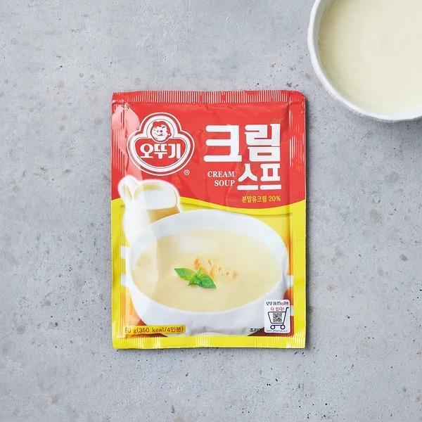Ottogi Cream Soup Smooth Rich Flavor Quick Comfort Meal 80g x 5 Packs