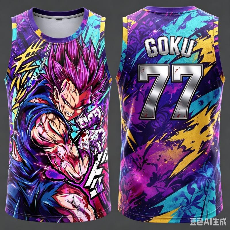 2026 New Dragon.Ball Vegeta Vest NO.23 24 77 11 45 1 2 34 Anime Adult Men's 3D Printed Special Basketball Jersey Vest Kids Y2k
