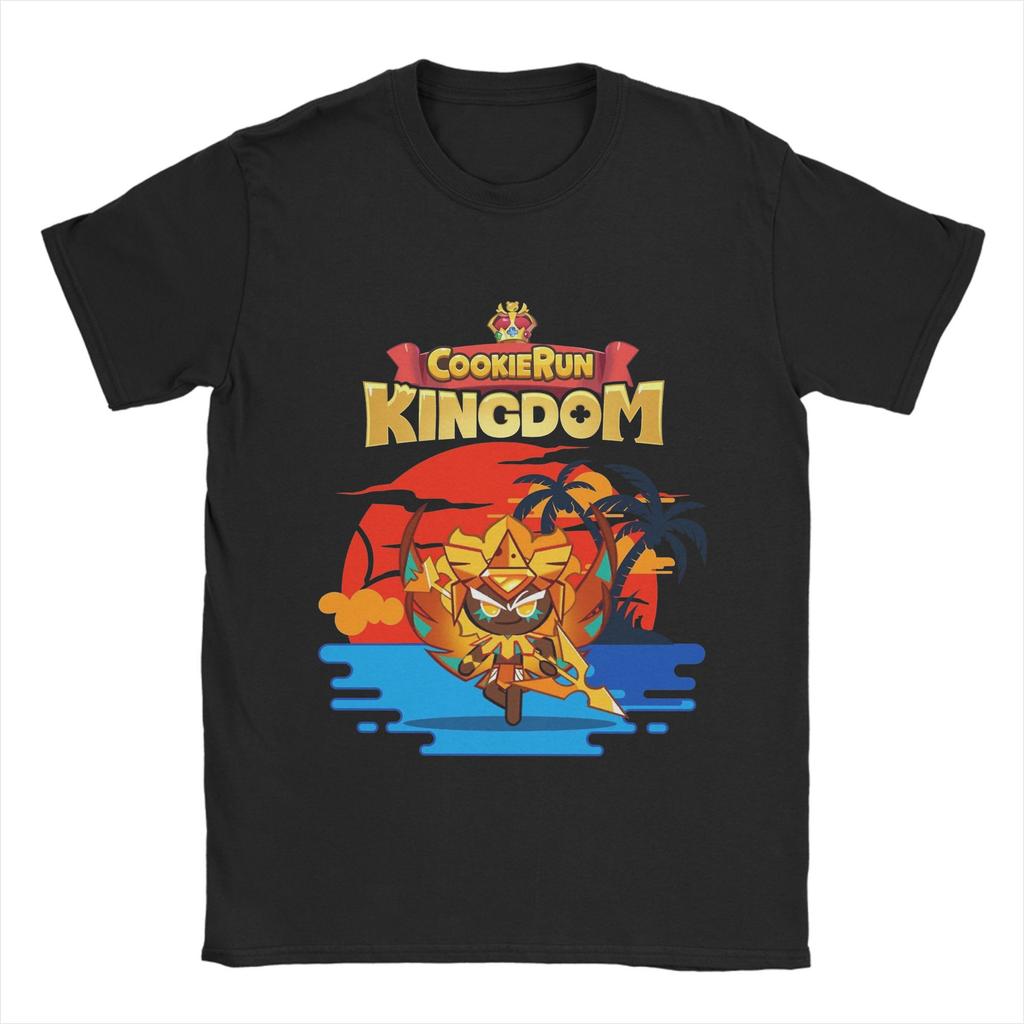 Cookie Run Kingdom Cotton T Shirt For Mens Summer Street Style T-Shirts Crew Neck Trending Tees Oversize Print Clothes