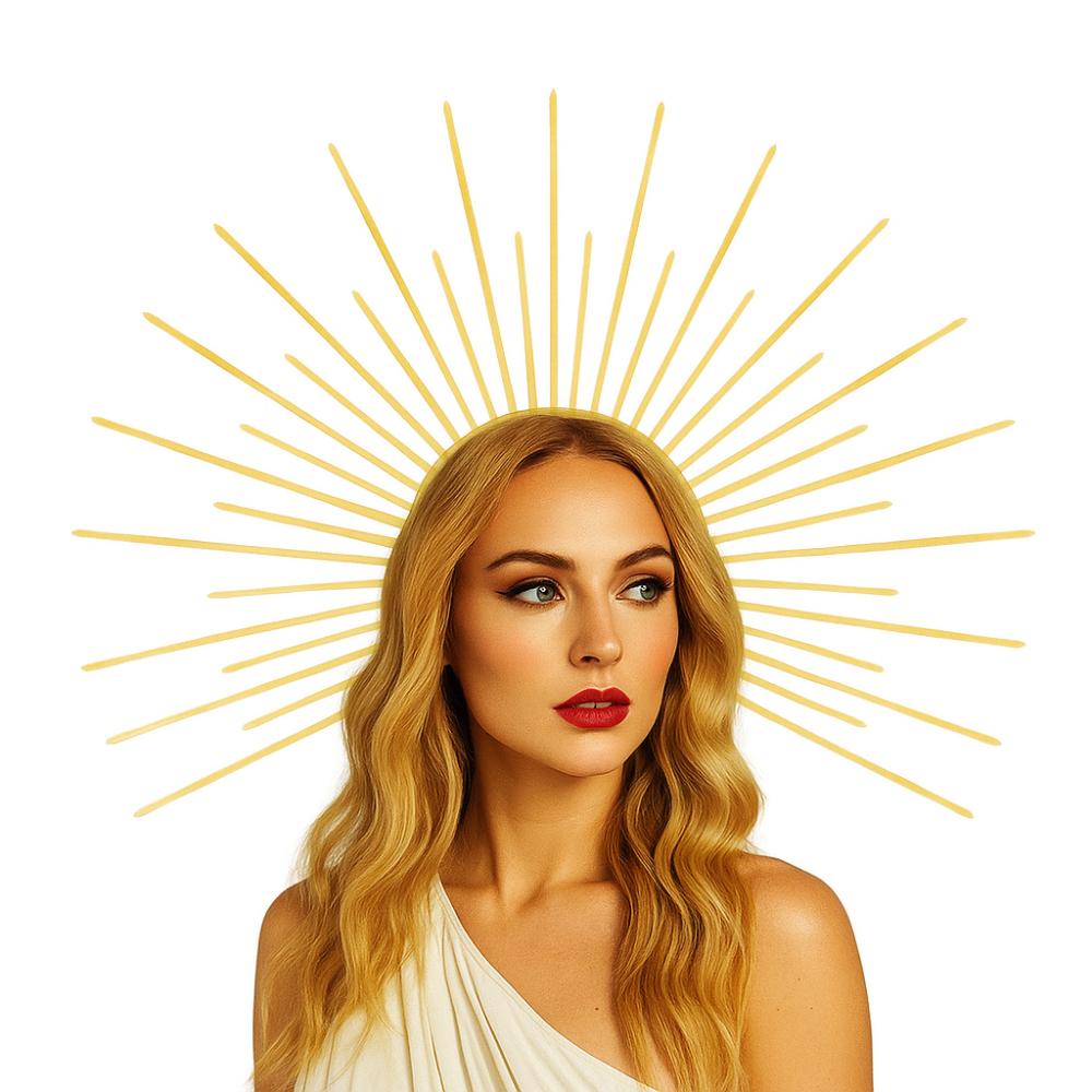 Sun God Halo Headband Star Tiara Headdress Fashion Halloween Headband  Ladies/Girls