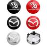 4 Stück 60mm Auto Radnabenkappe Felgenemblem Abdeckung Aufkleber Für Mazda 3 6 CX5 2 CX3 CX9 MX5 RX8 Axela 5 323 626 Demio Atenza MS