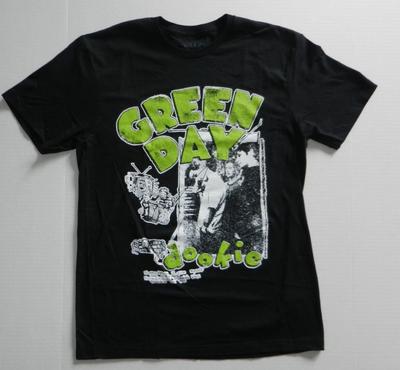 Green Day Rock Band Dookie Maglietta Nera Nuova