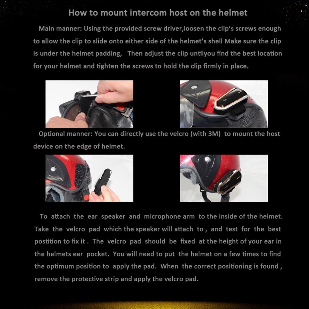 Buy QTBE6 Motorcycle Helmet Bluetooth 