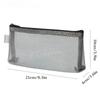 1Pc Simple Transparent Portable Mesh Pencil Case Office Storage Bag Student Pen Bag School Supplies Stationery Bag