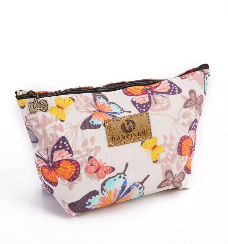 

Cartoon Pattern Travel Cosmetic Bag & Clutch - Portable Storage for Makeup and Coins