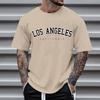 Men's Crew Neck Letter Printed Short Sleeve Fashion Cotton Top Versatile T-Shirts Men’s