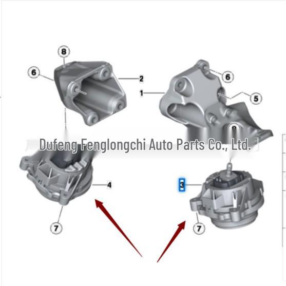 BMW 3 Series F35/F30 Engine Mount Rubber Pad 22116854251