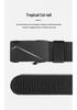 Men's Nylon Automatic Buckle Belt - Fashionable Woven Canvas Waistband for Youth